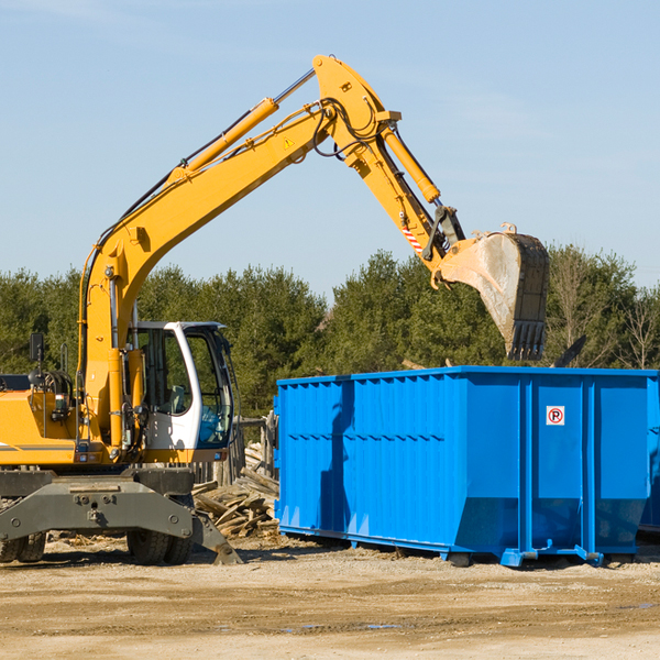 what size residential dumpster rentals are available in Hannah ND